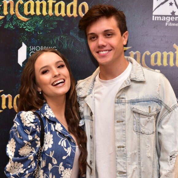 Larissa Manoela e o namorado, Leo Cidade, prestigiam pré-estreia do filme 'Encantado' no shopping Cidade Jardim em São Paulo, na manhã deste sábado, 24 de novembro de 2018