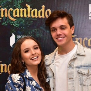 Larissa Manoela e o namorado, Leo Cidade, prestigiam pré-estreia do filme 'Encantado' no shopping Cidade Jardim em São Paulo, na manhã deste sábado, 24 de novembro de 2018