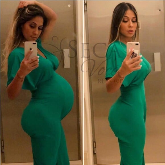 Mayra Cardi exibiu antes de depois do corpo nas redes sociais