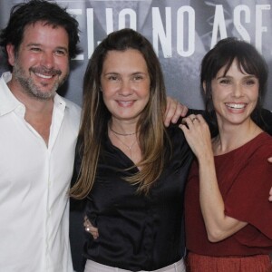 Murilo Benício, Adriana Esteves e Débora Falabella se reuniram na estreia do filme 'O Beijo no Asfalto', no Espaço Itaú de Cinema, na zona sul do Rio, nesta segunda-feira, 3 de dezembro de 2018