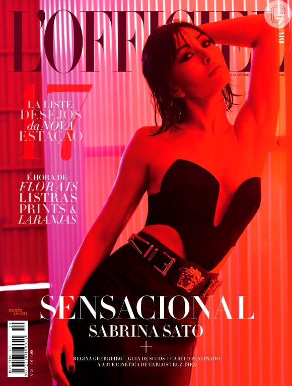 Decotada, Sabrina Sato estampa a capa de setembro da revista 'L'Officiel Brasil'