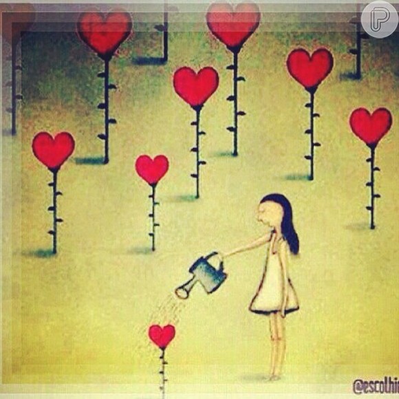 No dia seguinte à discussão dos fãs, Grazi Massafera postou uma ilustração de uma garota 'plantando corações'