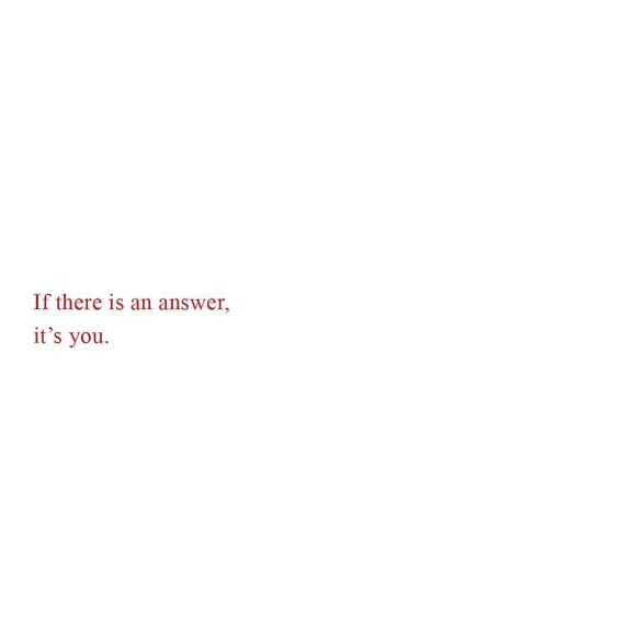 'If there's an answer, it's you.'⁣⁣