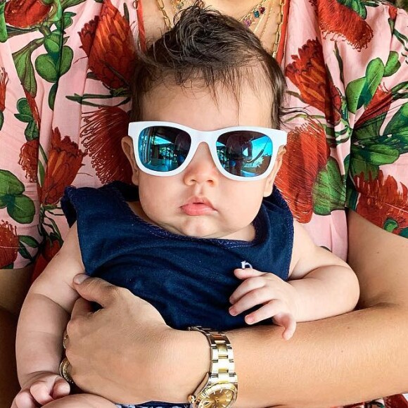 Dom, filho de Wesley Safadão e Thyane Dantas, está com quase 4 meses de vida