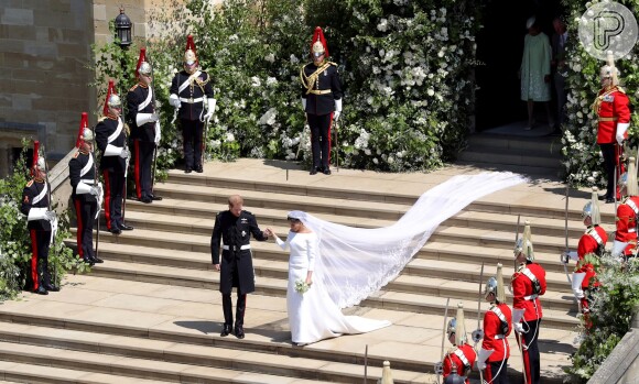 O vestido de noiva de Meghan Markle foi a primeira peça da Givenchy que ela usou ao entrar para a realeza