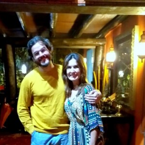 Fátima Bernardes e Túlio Gadêlha curtem jantar na pousada Inácia, Alto Paraíso de Goiás, na noite deste domingo, 3 de fevereiro de 2019