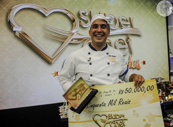 André Marques foi o grande vencedor do quadro 'Super chef celebridades' do programa 'Mais Você'