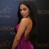Anitta apostou em slip dress com fenda e decote nas costas para ir ao 'Melhores do Ano', do 'Domingão do Faustão', em 2017