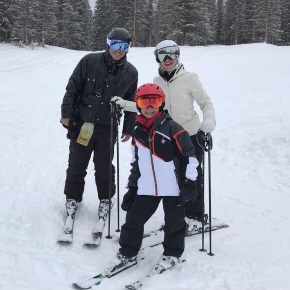 Eliana e Adriano Ricco, antes de curtir dias românticos na Florida, viajaram com a família para Aspen
