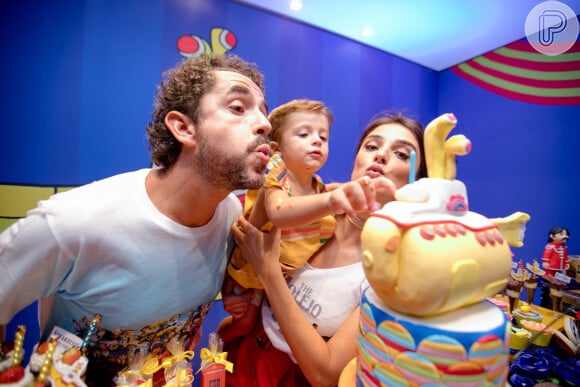 Rafa Brites e Felipe Andreoli comemoraram o segundo aniversário do filho, Rocco, em casa de festas, neste domingo, 10 de fevereiro de 2019