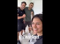 De volta aos treinos! Simone malha com marido, Kaká Diniz: 'Quero emagrecer'