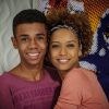Verônica (Taís Araújo) é mãe de Vicente (Max Lima) e espera gêmeos de Jonas (Murilo Benício), em 'Geração Brasil'