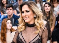 Tatá Werneck posta foto e comemora crescimento dos seios com gravidez: 'Do nada'