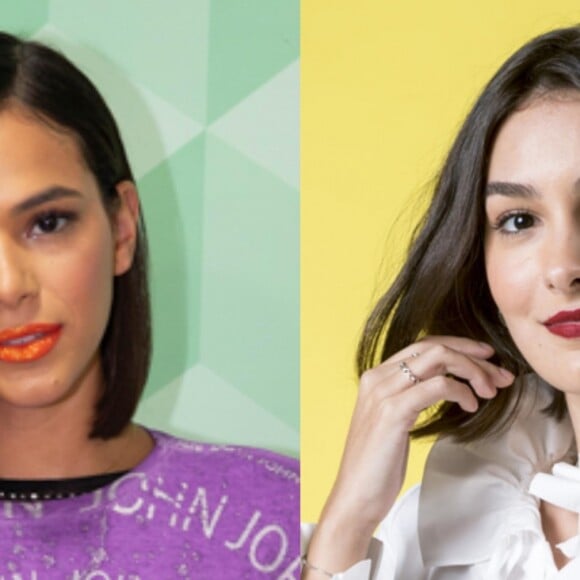 Bruna Marquezine e Marina Moschen curtem jantar juntas no Rio de Janeiro