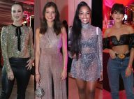 Brilho e look preto marcam o estilo das celebs em festa de Carol Sampaio. Fotos!
