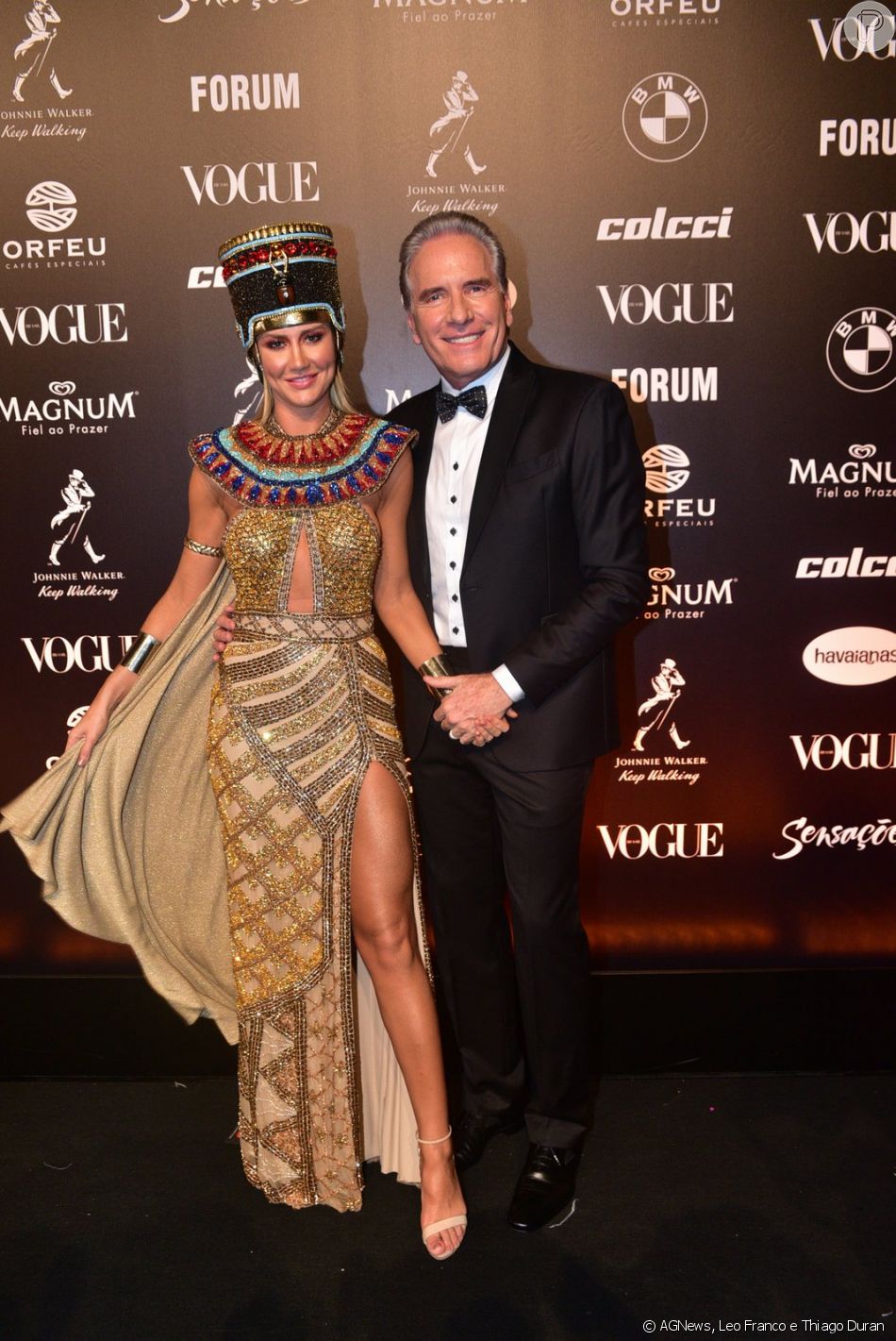 Roberto Justus e Ana Paula Siebert no Baile da Vogue 2019