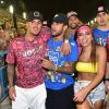 Anitta, no Carnaval, curtiu camarote com Gabriel Medina e Neymar