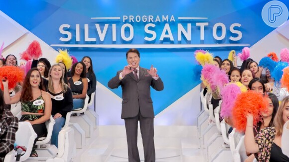 Silvio Santos apareceu com detalhe inusitado no look ao gravar pela primeira vez no ano, nesta terça-feira, 9 de abril de 2019