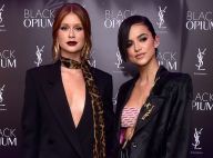 All black: famosas usam looks com alfaiataria e transparência em evento de grife