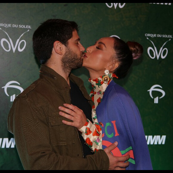 Sabrina Sato e Duda Nagle trocaram beijos antes de conferirem o espétaculo 'Ovo', do Cirque du Soleil, no Ginásio do Ibirapuera, na noite desta quinta-feira, 18 de abril de 2019