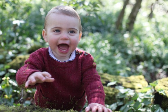 Príncipe Louis, filho mais novo de Kate Middleton e Príncipe William, recebeu comentário carinhoso da conta do Palácio de Sussex no Instagram