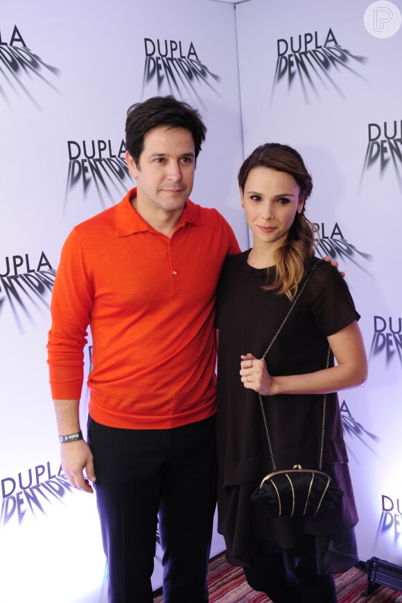 Murilo Benício e Débora Falabella, já casados, atuaram na série 'Dupla Identidade', de Gloria Perez, em 2014