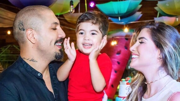 Fernando Medeiros destaca sintonia com filho, Lucca, de 3 anos: 'Muito apegado'