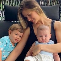 Gusttavo Lima se declara à Andressa Suita em foto com os filhos: 'Muito orgulho'