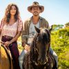 Maria da Paz (Juliana Paes) vai conhecer Amadeu (Marcos Palmeira) e os dois vão lutar contra rivalidade entre as famílias para conseguirem se casar na novela 'A Dona do Pedaço'.