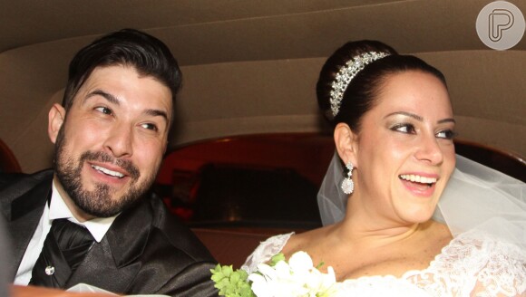 Silvia Abravanel se casou em dezembro de 2013 com o cantor sertanejo Edu, da dupla Téo & Edu