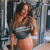 Gabi Brandt está grávida de oito meses