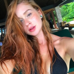 Marina Ruy Barbosa achou que Xandinho Negrão estivesse tirando uma foto, mas ele estava gravando