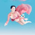  Geovanna Tominaga fez fotos dentro d'água na reta final da gravidez 