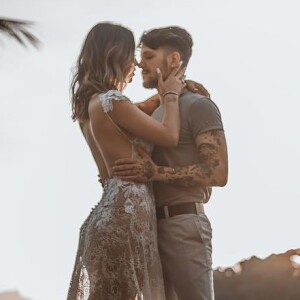 'Hoje temos uma vida juntos, um baby lindo que tá vindo aí com tudo. Como eu te amo', disse Saulo Poncio para Gabi Brandt