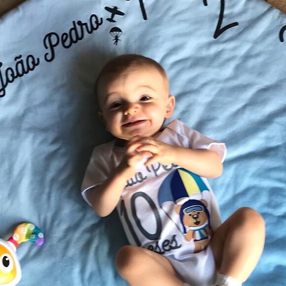 Filho de Milena Toscano e do empresário Pedro Ozorers, João Pedro completa 10 meses nesta segunda-feira, 22 de julho de 2019