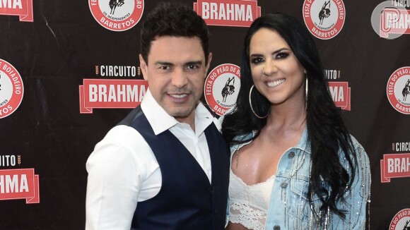 Zezé di Camargo e Graciele Lacerda posam juntos na 64ª Festa do Peão de Boiadeiro de Barretos, nesta sexta-feira, dia 23 de agosto de 2019