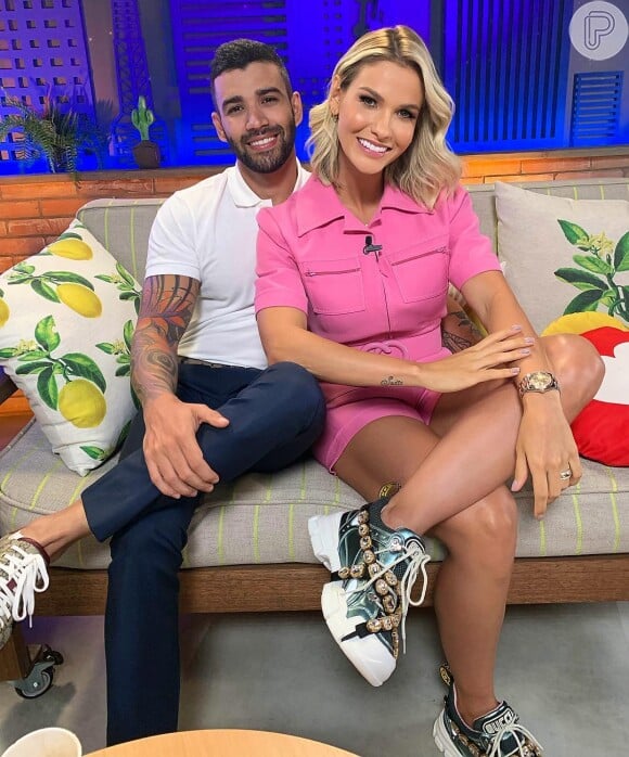 Andressa Suita se declarou ao marido, Gusttavo Lima, pelo seu aniversário de 30 anos: 'Quero te fazer feliz por toda vida'