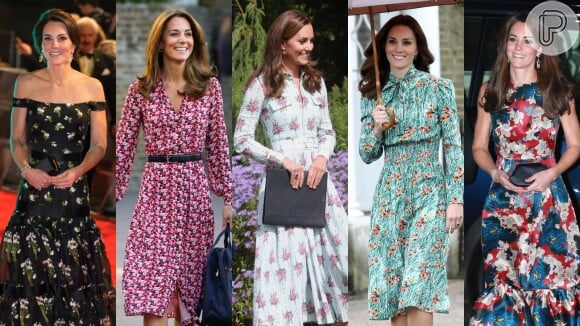 Vestidos florais de Kate Middleton são a cara da Primavera-Verão