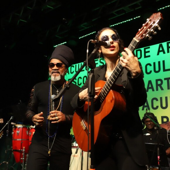 Tribalistas fizeram show em jantar beneficente no MAM para a escola Spectaculu, de Marisa Orth e Gringo Cardia, nesta quinta-feira, 19 de setembro de 2019