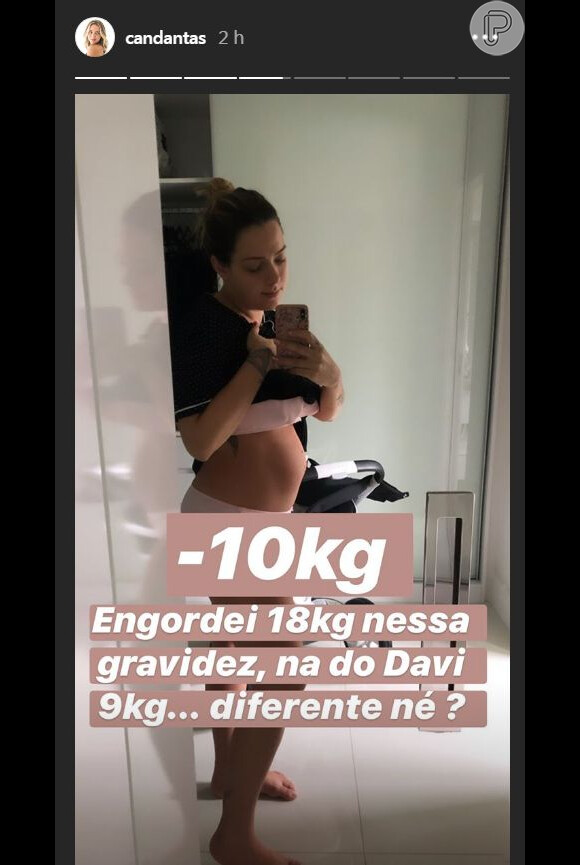 Carol Dantas emagreceu 10 kg após dar à luz Valentin