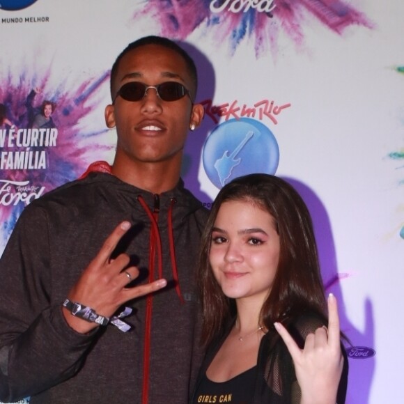 Mel Maia namora o jogador do Fluminense João Pedro