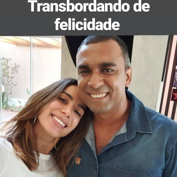 A cantora Anitta descobriu o novo irmão após teste de DNA