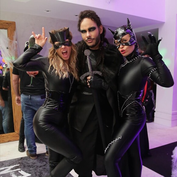 Angélica, Carolina Dieckmann e Hugo Gloss foram ao aniversário de Leo Fuchs