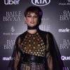 Isis Valverde usou look Dior no Baile da Bruxa, em hotel de São Paulo nesta quinta-feira, 31 de outubro de 2019