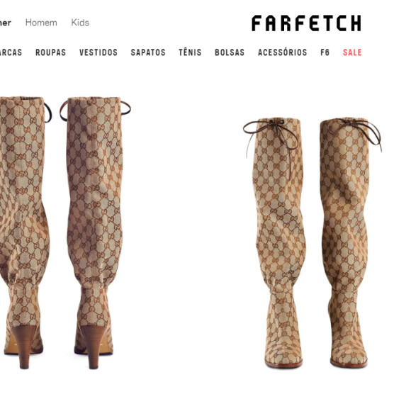 Anitta usa look ostentação de grife: botas da Gucci são encontradas por R$ 5.880,00 no site