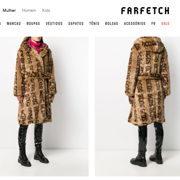 Anitta usa look ostentação de grife: casaco GCDS é vendido no site da Farfetch R$ 8.027,00