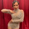 Anitta, em 2º look, usa body de cristais para o Grammy Latino, nos EUA, nesta quinta-feira, dia 14 de novembro de 2019