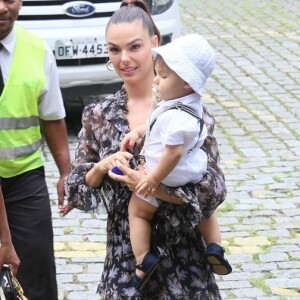 Isis Valverde comemora aniversário de 1 ano do filho, Rael, no salão de festas Na Moitta, no shopping Espaço Itanhangá, na Barra da Tijuca, zona oeste do Rio de Janeiro, neste domingo, 24 de novembro de 2019