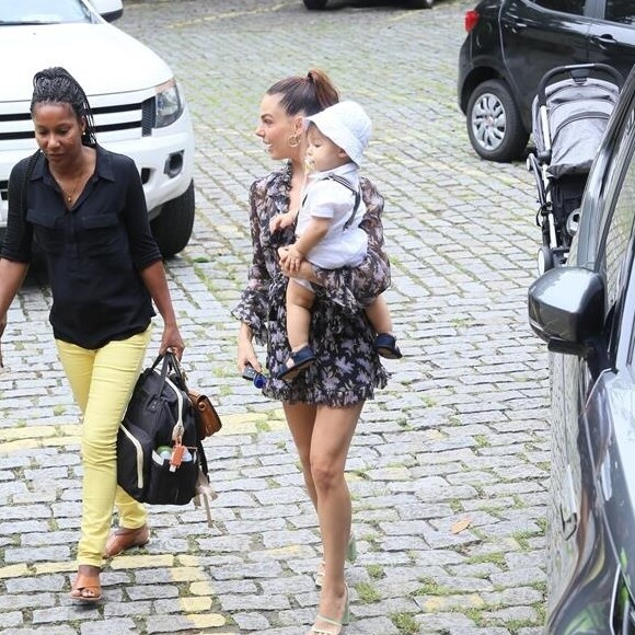 Isis Valverde comemora aniversário de 1 ano do filho, Rael, no salão de festas Na Moitta, no shopping Espaço Itanhangá, na Barra da Tijuca, zona oeste do Rio de Janeiro, neste domingo, 24 de novembro de 2019