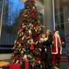 Sabrina Sato levou a filha, Zoe, para ver uma árvore de Natal e a bebê ficou encantada